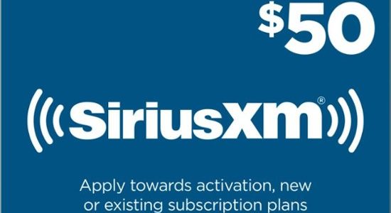 Sirius XM Satellite Radio Gift Card balance